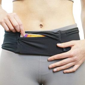 img 4 attached to Sweat-Proof Running Belt With Adjustable 3 Pockets For IPhone – Perfect Fitness Companion