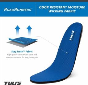 img 1 attached to Tuli'S RoadRunners, Shoe Replacement Arch Support Insoles With Shock Absorption And Cushioning, Small