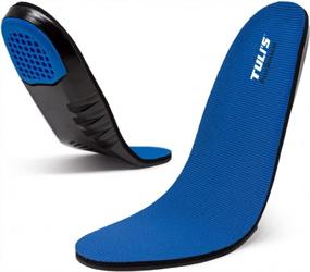 img 4 attached to Tuli'S RoadRunners, Shoe Replacement Arch Support Insoles With Shock Absorption And Cushioning, Small