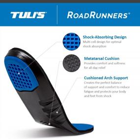 img 2 attached to Tuli'S RoadRunners, Shoe Replacement Arch Support Insoles With Shock Absorption And Cushioning, Small