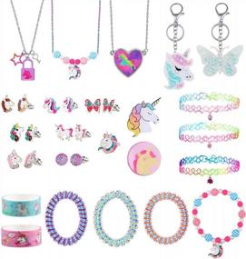 img 3 attached to Countdown To Christmas 2022: Advent Calendar For Girls With 24 Exclusive Unicorn-Inspired Gifts Including Jewelry, Hair Accessories, Key Chains, Stickers And More!