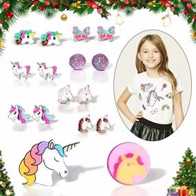 img 2 attached to Countdown To Christmas 2022: Advent Calendar For Girls With 24 Exclusive Unicorn-Inspired Gifts Including Jewelry, Hair Accessories, Key Chains, Stickers And More!