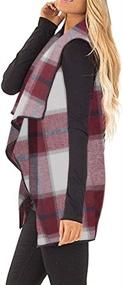 img 2 attached to Unidear Womens Sleeveless Cardigans Pockets Women's Clothing : Coats, Jackets & Vests