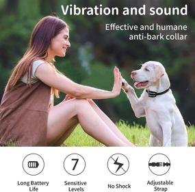 img 1 attached to 🐶 MASBRILL Small Dog Bark Collar: Humane Stop Barking Collar for Tiny Dogs – Rechargeable, Vibration Beep, No Shock or Prongs – Black