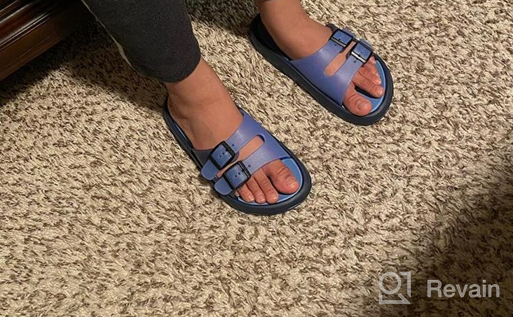 img 1 attached to 👟 Premium Non-Slip Lightweight Toddler Sandals for Boys – Stylish Slippers review by Vivian Eker