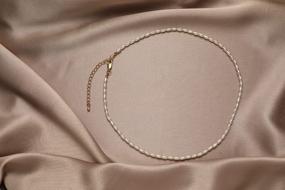 img 1 attached to Handmade White Pearl Necklace For Women & Girls: Dainty Toggle Clasp, Layered Wearing Option