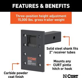 img 2 attached to CURT 48328 Adjustable Pintle Mount