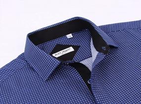 img 1 attached to Men'S Long Sleeve Printed Dress Shirts Regular Fit Button Down Collar Shirt By Alex Vando