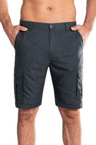 img 4 attached to Explore The Outdoors In Style: RUFIYO Men'S Cargo Shorts With Multiple Pockets For Hiking, Biking, And More