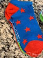 img 1 attached to Colorful Toy Story 4 Boys' Blue No Show Socks in Medium Size review by Louis Abrams