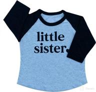 sister sibling announcement t shirt toddler apparel & accessories baby girls best: clothing логотип