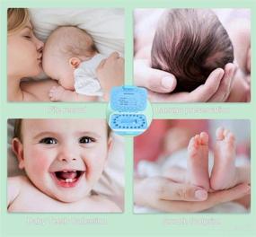 img 2 attached to 👶 Adorable Blue Baby Tooth Box with English Mark: Organize Keepsakes & Memories!