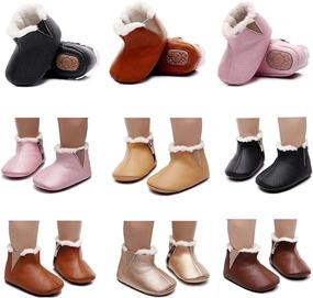 img 3 attached to 👞 Premium Firstwalker Boys' Shoes - Anti-Skid Moccasin Booties via Boots