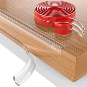 img 4 attached to 👶 Clear Silicone Baby Proofing Edge Protector Strip - Upgraded 0.6in Thick Soft Corner Guards with Strong Adhesive - 6.6ft Edge Protectors for Cabinets, Tables, Drawers