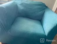 img 1 attached to Navy Blue Loveseat Stretch Slipcover – 2 Seat Sofa Protector By JINAMART review by Donia Carey