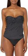 👙 stylish xl black bandeau tankini top for women: catalina women's clothing in swimsuits & cover ups logo