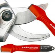 universal tool sharpener: altuna pocket blade w/ tungsten carbide for garden tools, pruning shears, hedge scissors & more! logo