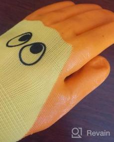 img 4 attached to Yellow/Orange Ducky Gloves for Kids - Atlas Glove C1052T, One Size, Ages 43167