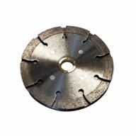 4" diamond sandwich style-tuck point blade for mortar joint removal, 1/4" segment width, 7/8"-5/8" arbor logo