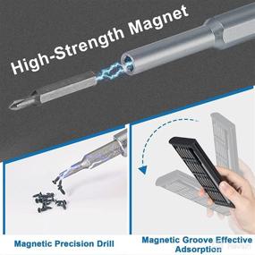 img 1 attached to 🔧 Premium Precision Screwdriver Set - 24-in-1 Sturdy Small Screwdriver Kit with Phillips Head & Flathead, Magnetic Mini Screwdrivers for Electronics, PC, and Eyeglass Repair