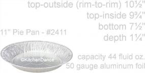 img 1 attached to Large Disposable Aluminum Pie Pan #2411 (10) By KitchenDance 11