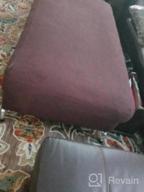 img 1 attached to Grey Sofa Slipcover: H.VERSAILTEX Stretch Thick Soft Ottoman And Seat Cushion Cover For L Shaped 56"-75" Rectangle Seats review by Katie Estabrook