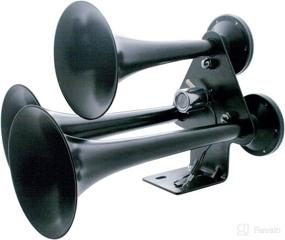 img 3 attached to 🚂 Powerful United Pacific Black 3 Trumpet Train Horn - Model 46127: Enhanced Sound and Style