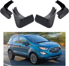 img 4 attached to High-Quality Car Mud Flaps Mudguards for Ford EcoSport 2018-2021 – Perfect Fit, Enhanced Protection