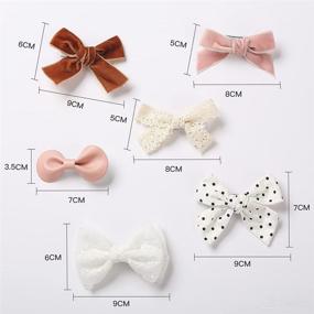 img 2 attached to 🎀 Adorable Baby Bow Hair Clips Barrettes: Premium Alligator Clips for Girls, Toddlers, Kids, and Teens!