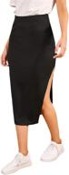 👗 shein women's casual split skirt - fashionable women's clothing skirts logo