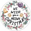 whimsical favia ceramic ornament: perfect new year gift for a purrfectly meowy christmas tree logo