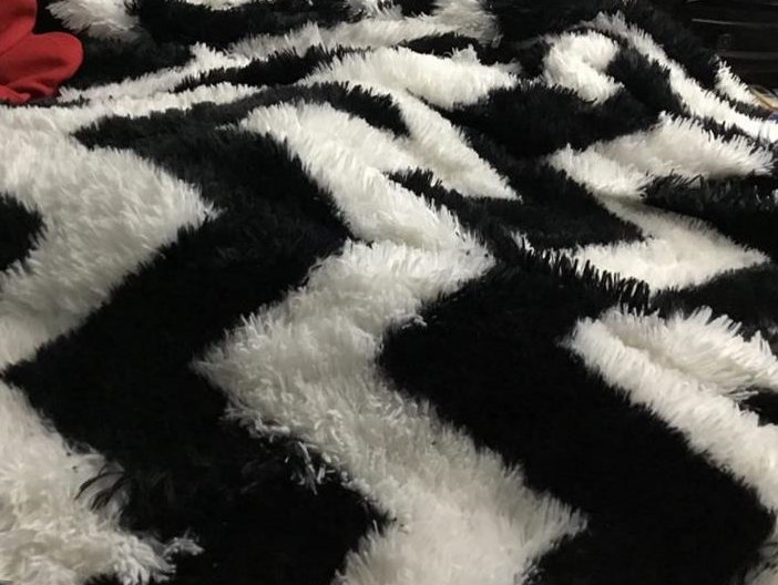 img 1 attached to Luxury Shaggy Faux Fur Duvet Cover Set Soft Fluffy Fuzzy Comforter Queen - 3 PCS Ombre Marble Print Bedding With Zipper Closure, 1 Long Plush Duvet + 2 Pillow Covers (Tie Dye Orchid) By LIFEREVO review by Justin Spence