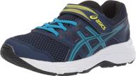 👟 asics contend black girls' athletic running shoes logo