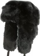 ultrafino explorer ushanka winter trapper faux fur pilot hat ear flaps logo