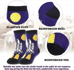 img 1 attached to 6 Pairs Of Cozy Animal Wool Socks For Boys And Girls - FNOVCO Winter Warmth For Children