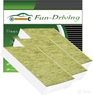 🚗 3 pack fd157 cabin air filter for avalon, camry, corolla, prius, prius prime, rav4, es350, rx350, rx350l, rx450h, rx450hl, cx-9 with melt-blown nonwoven and charcoal materials logo