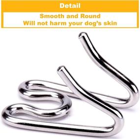 img 2 attached to 🐕 DEYACE Dog Prong Collar Links: Premium Steel Pinch Collar Chrome Links for Effective Training – 4pcs Set