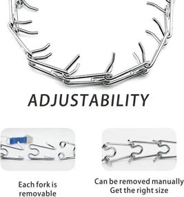 img 1 attached to 🐕 DEYACE Dog Prong Collar Links: Premium Steel Pinch Collar Chrome Links for Effective Training – 4pcs Set