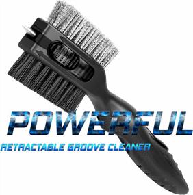 img 3 attached to Prowithlin Golf Club Brush And Towel Set: Ultimate Golf Accessory For Men And Women - Dual Bristles, Groove Cleaner, And Retractable Zip-Line Buckle