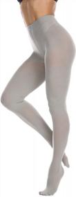 img 2 attached to Women'S 80 Denier Semi Opaque Footed Pantyhose Tights By Frola