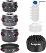 kingcamp camping cookware set - non-stick aluminum gear for outdoor cooking & backpacking with tableware logo