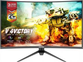 img 2 attached to Viotek GNV32DBE 32-Inch 2560x1440P Curved Monitor with FreeSync, 165Hz Refresh Rate, and Wall Mount Compatibility