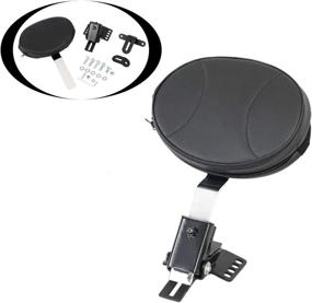 img 4 attached to 🔌 AUFER Customizable Plug-in Driver Rider Backrest for 1997-2022 Touring Road King Street Glide Road Glide Electra Glide Models with Adjustable Features