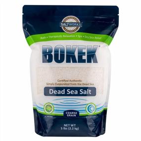 img 4 attached to Unscented Coarse Grain Dead Sea Salt - 5 Pound Bag From SaltWorks Bokek