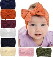 adorable baby headbands turban knotted: stylish hairbands and bows for newborns, infants, and toddlers logo