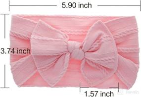 img 2 attached to Adorable Baby Headbands Turban Knotted: Stylish Hairbands and Bows for Newborns, Infants, and Toddlers