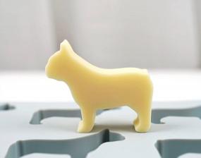 img 1 attached to Silicone French Bulldog Dog Shape Ice Cube Tray And Treat Mold, 9 Cavities