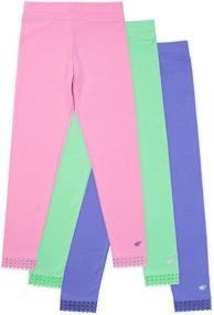 img 4 attached to Lucky Me Athletic Leggings Tagless Girls' Clothing ~ Leggings