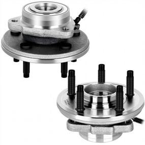 img 4 attached to ECCPP 515050 4WD RWD Wheel Bearing Hub Assembly Lincoln Aviator Ford Explorer Mercury Mountaineer 2002 2003 2004 2005 5 Lugs W/ABS 2PCS