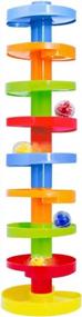 img 3 attached to Educational Ball Drop Activity Toy For Kids - Spinning Swirl Ramp Set For Toddlers And Babies, Safe From 9 Months Up.